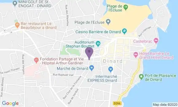 Localisation Banque Populaire Agence de Dinard