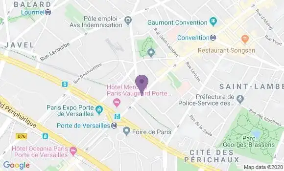 Localisation LCL Agence de Paris Porte de Versailles