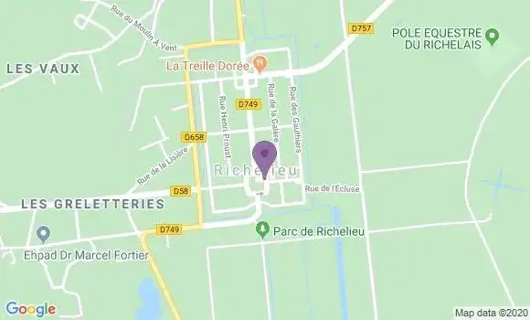 Localisation Banque Populaire Agence de Richelieu