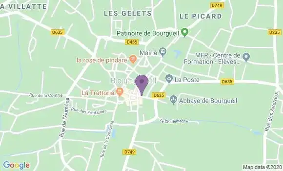 Localisation Banque Populaire Agence de Bourgueil