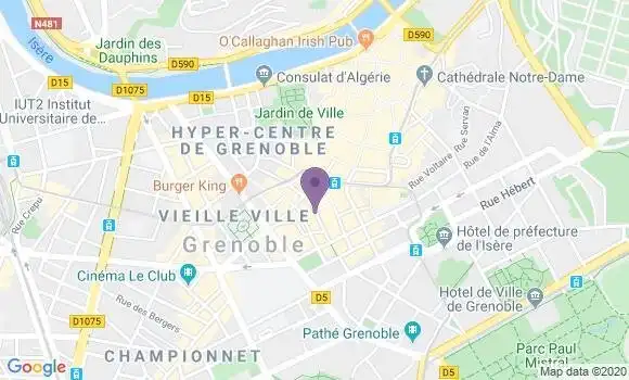 Localisation Banque Populaire Agence de Grenoble Vaucanson