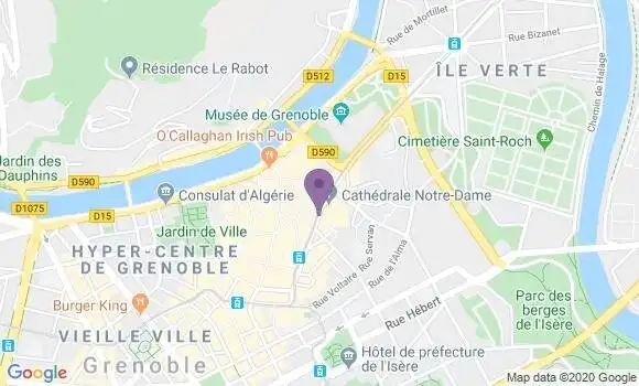 Localisation Banque Populaire Agence de Grenoble Notre Dame
