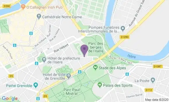 Localisation Banque Populaire Agence de Grenoble Bir Hakeim