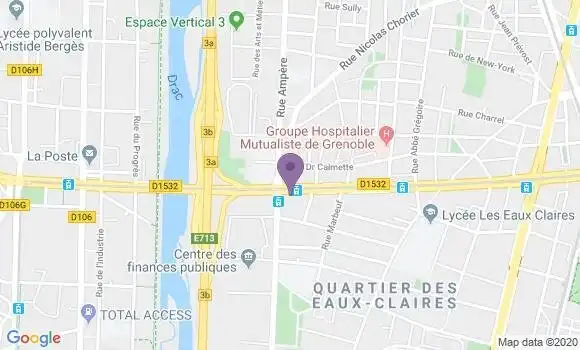 Localisation Banque Populaire Agence de Grenoble Porte Ouest