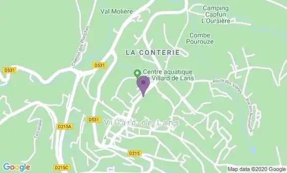 Localisation Banque Populaire Agence de Villard de Lans