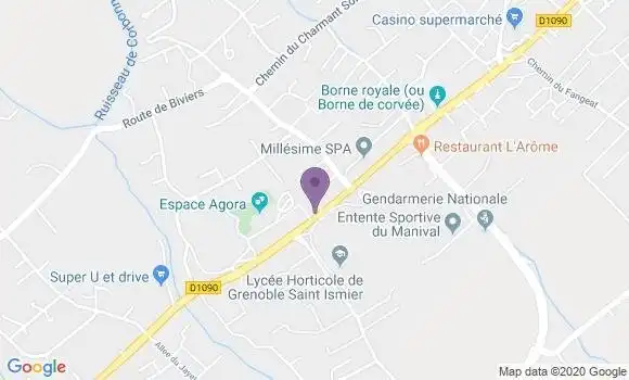 Localisation Banque Populaire Agence de Saint Ismier