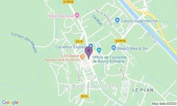 Localisation Banque Populaire Agence de Bourg d