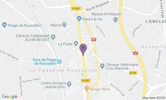 Localisation Banque Populaire Agence de Le Péage de Roussillon