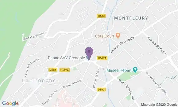 Localisation Banque Populaire Agence de La Tronche