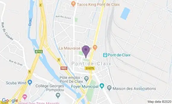 Localisation Banque Populaire Agence de Le Pont de Claix