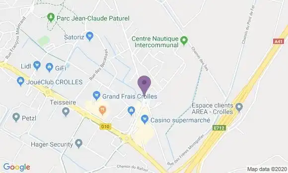 Localisation Banque Populaire Agence de Crolles Belledonne