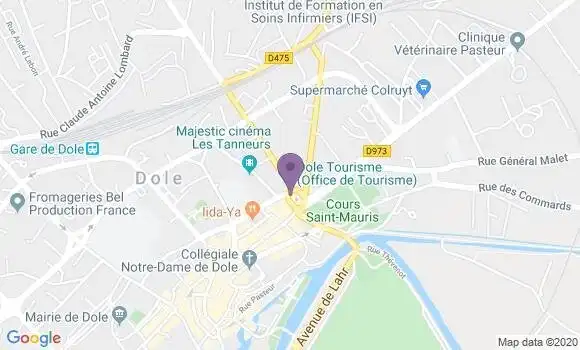 Localisation Banque Populaire Agence de Dole Grévy