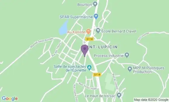 Localisation Banque Populaire Agence de Saint Lupicin