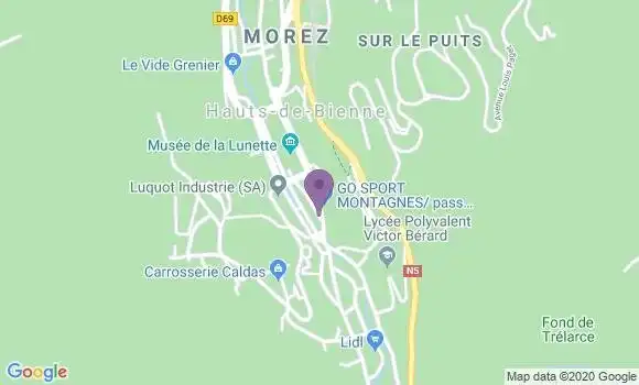 Localisation Banque Populaire Agence de Morez