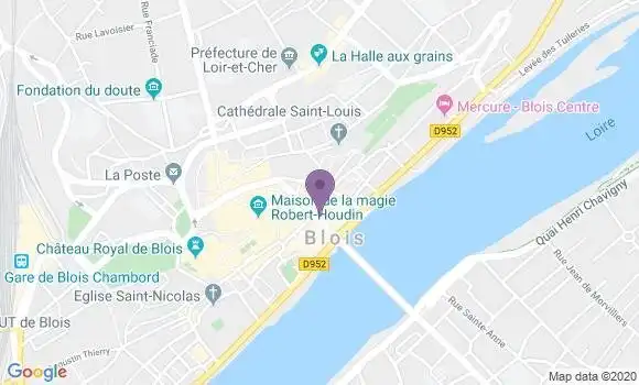 Localisation Banque Populaire Agence de Blois Denis Papin