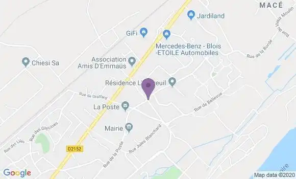 Localisation Banque Populaire Agence de La Chaussée Saint Victor