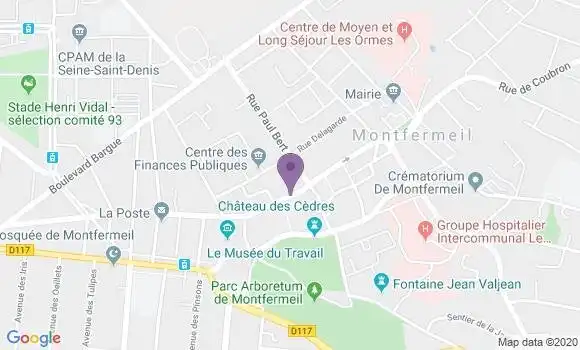 Localisation LCL Agence de Montfermeil