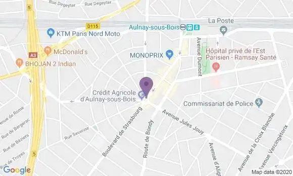 Localisation LCL Agence d