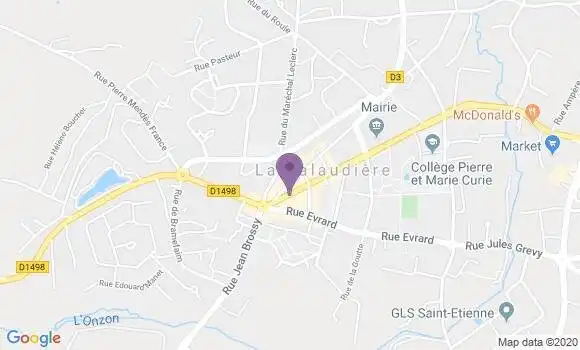 Localisation Banque Populaire Agence de La Talaudière