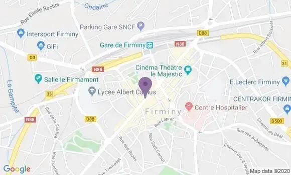 Localisation Banque Populaire Agence de Firminy