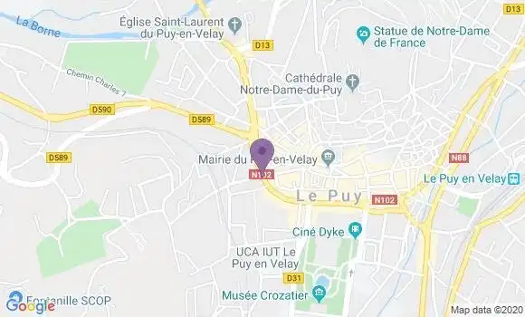 Localisation Banque Populaire Agence de Le Puy en Velay