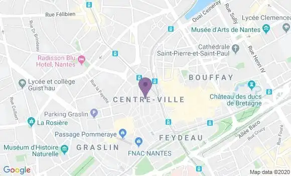 Localisation Banque Populaire Agence de Nantes Feltre