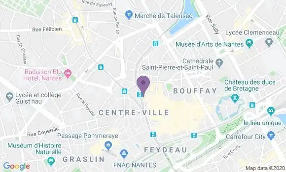 Localisation Banque Populaire Agence de Nantes Rond Point Rennes