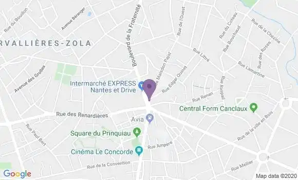 Localisation Banque Populaire Agence de Nantes Emile Zola