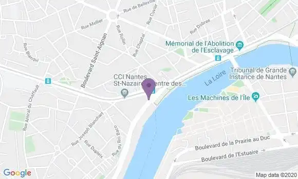 Localisation Banque Populaire Agence de Nantes Caci
