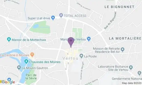 Localisation Banque Populaire Agence de Vertou
