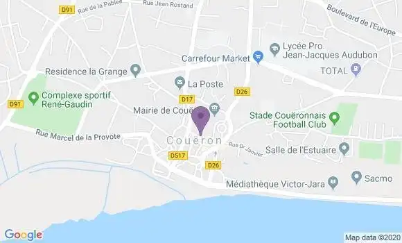 Localisation Banque Populaire Agence de Couëron