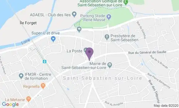 Localisation Banque Populaire Agence de Saint Sébastien sur Loire