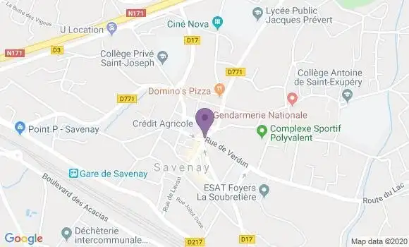 Localisation Banque Populaire Agence de Savenay