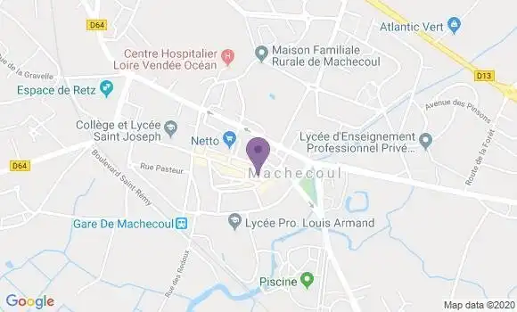 Localisation Banque Populaire Agence de Machecoul