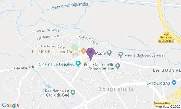 Localisation Banque Populaire Agence de Bouguenais
