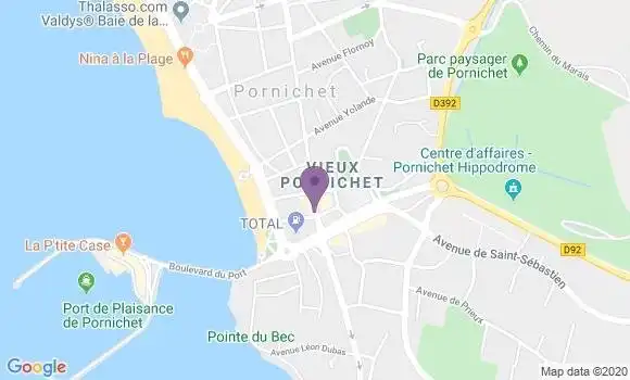 Localisation Banque Populaire Agence de Pornichet