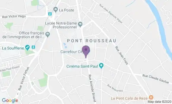 Localisation Banque Populaire Agence de Rezé Saint Paul