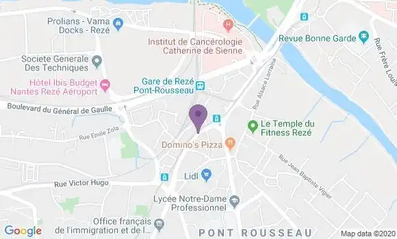 Localisation Banque Populaire Agence de Rezé Libération