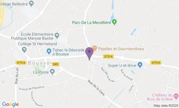 Localisation Banque Populaire Agence de Bouaye