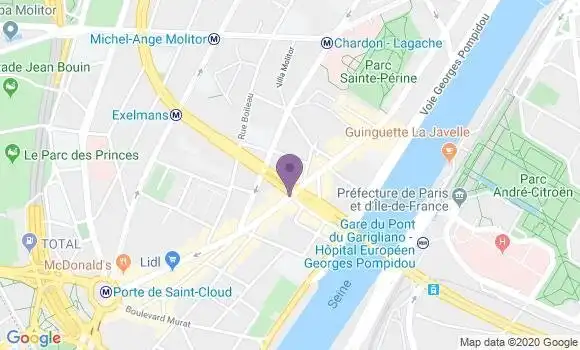 Localisation LCL Agence de Paris Garigliano 16