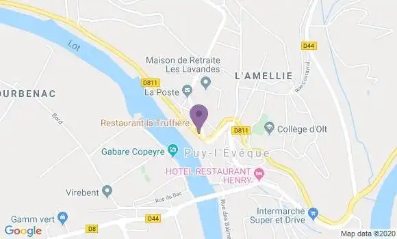 Localisation Banque Populaire Agence de Puy l