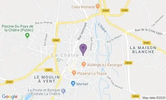 Localisation LCL Agence de La Châtre