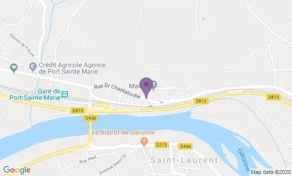 Localisation Banque Populaire Agence de Port Sainte Marie