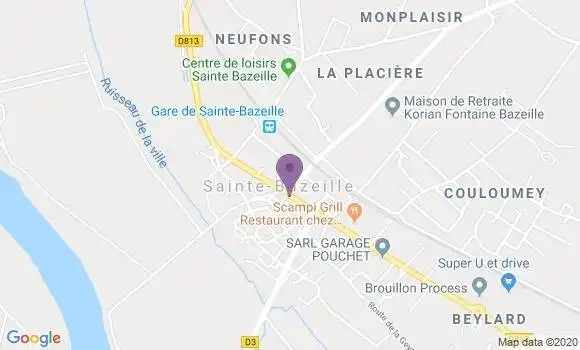 Localisation Banque Populaire Agence de Sainte Bazeille Marmande Garonne