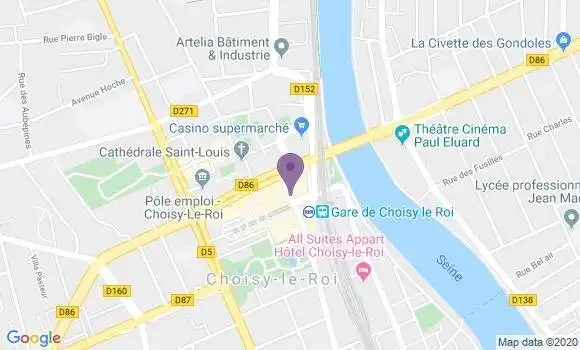 Localisation LCL Agence de Choisy le Roi Centre Commercial Sud
