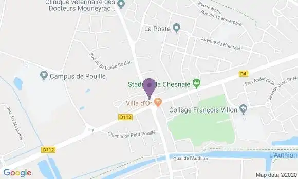 Localisation Banque Populaire Agence de Les Ponts de Cé