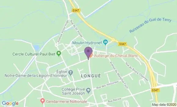 Localisation Banque Populaire Agence de Longue Jumelles