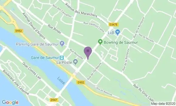 Localisation Banque Populaire Agence de Saumur Saint Lambert