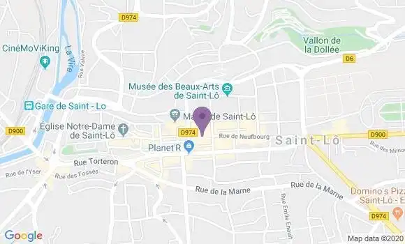 Localisation Banque Populaire Agence de Saint Lô