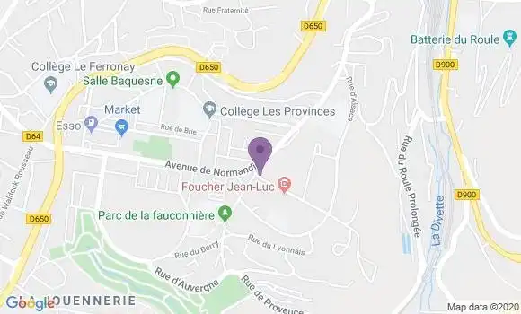 Localisation Banque Populaire Agence de Cherbourg Octeville